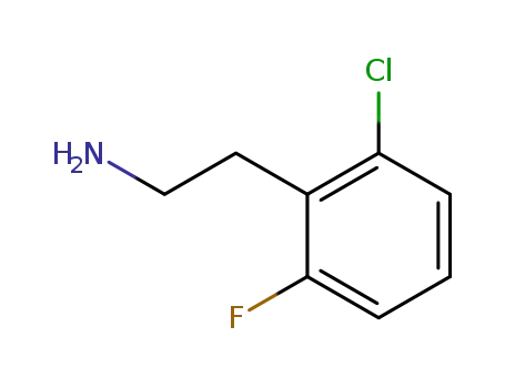 Molecular Structure of 149488-93-7 (2-CHLORO-6-FLUOROPHENETHYLAMINE)