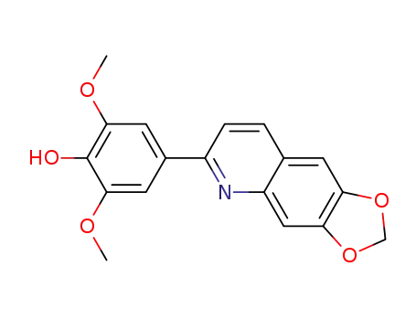 Phenol, 4-(1,3-dioxolo[4,5-g]quinolin-6-yl)-2,6-dimethoxy-