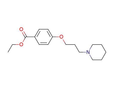 Benzoic acid, 4-[3-(1-piperidinyl)propoxy]-, ethyl ester