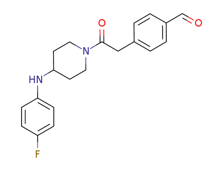 Benzaldehyde,
4-[2-[4-[(4-fluorophenyl)amino]-1-piperidinyl]-2-oxoethyl]-