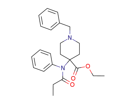 ethyl 4-[N-(1-oxopropyl)-N-phenylamino]-1-(phenylmethyl)-4-piperidinecarboxylate