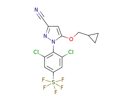 5-cyclopropylmethoxy-1-[2,6-dichloro-4-pentafluorosulfanyl-phenyl]-1H-pyrazole-3-carbonitrile