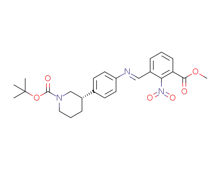 tert-butyl (3S)-3-[4-({(1E)-[3-(methoxycarbonyl)-2-nitrophenyl]methylene}amino)phenyl]piperidine-1-carboxylate