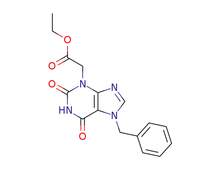 3H-Purine-3-acetic acid,
1,2,6,7-tetrahydro-2,6-dioxo-7-(phenylmethyl)-, ethyl ester