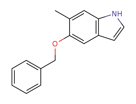 Molecular Structure of 19500-00-6 (5-BENZYLOXY-6-METHYL INDOLE)