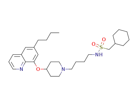 N-(4-{4-[(6-butyl-8-quinolinyl)oxy]-1-piperidinyl}butyl)-1-cyclohexyl methane sulfonamide