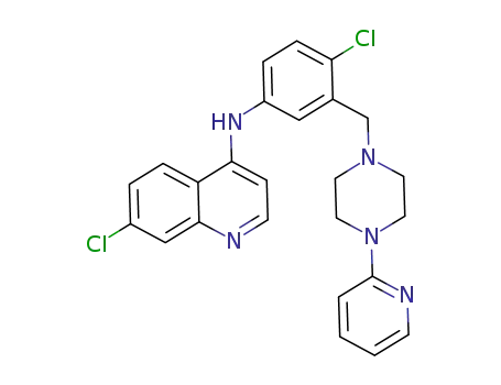 7-chloro-N-(4-chloro-3-((4-(pyridin-2-yl)piperazin-1-yl)methyl)phenyl)quinolin-4-amine