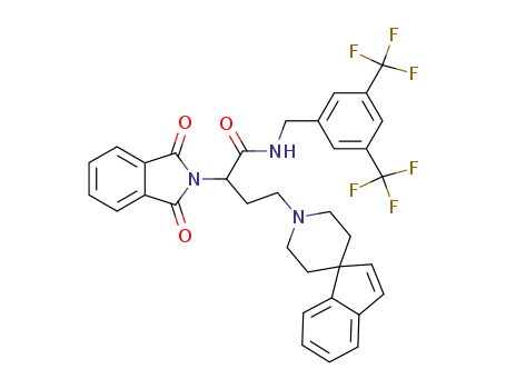 C<sub>34</sub>H<sub>29</sub>F<sub>6</sub>N<sub>3</sub>O<sub>3</sub>