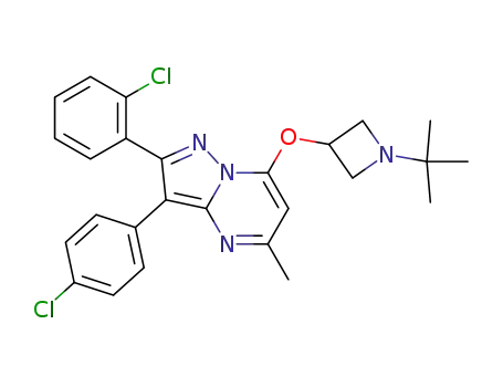 7-(1-tert-Butylazetidin-3-yloxy)-3-(4-chlorophenyl)-2-(2-chlorophenyl)-5-methylpyrazolo[1,5-a]pyrimidine