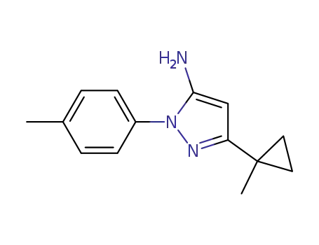 3-(1-methylcyclopropyl)-1-(p-tolyl)-1H-pyrazol-5-amine