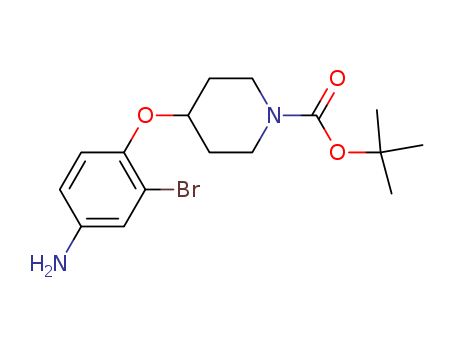 3-bromo-4-(1-t-butoxycarbonylpiperidin-4-yloxy)aniline