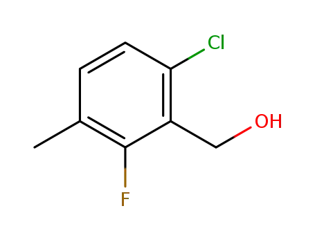 Molecular Structure of 261762-84-9 (6-CHLORO-2-FLUORO-3-METHYLBENZYL ALCOHOL)