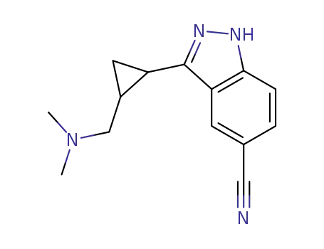 3-(2-dimethylaminomethyl-cyclopropyl)-1H-indazole-5-carbonitrile