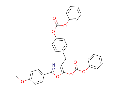 2-(4-methoxyphenyl)-4-(4-(phenoxycarbonyloxy)benzyl)oxazolyl-5-yl phenyl carbonate