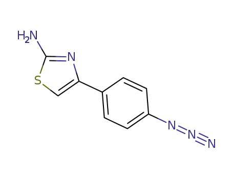 Molecular Structure of 65321-87-1 (2-Thiazolamine, 4-(4-azidophenyl)-)