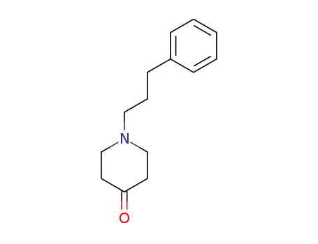 Molecular Structure of 107100-64-1 (4-Piperidinone, 1-(3-phenylpropyl)-)