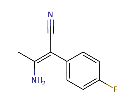 (E)-3-amino-2-(4-fluorophenyl)but-2-enenitrile