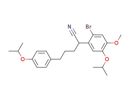 α-[2-bromo-4-methoxy-5-(1-methylethoxy)phenyl]4-(1-methylethoxy)benzenepentanenitrile