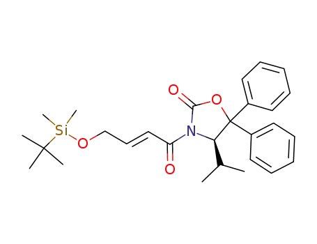 (R,E)-3-(4-(tert-butyldimethylsilyloxy)but-2-enoyl)-4-isopropyl-5,5-diphenyloxazolidin-2-one