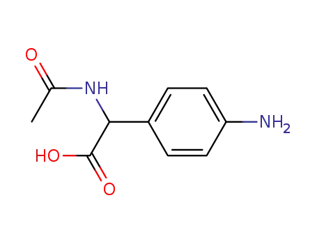 Molecular Structure of 54895-09-9 (D-α-Acetamido-α-(4-aminophenyl)acetic acid)