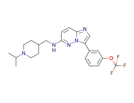 N-((1-isopropylpiperidin-4-yl)methyl)-3-(3(trifluoromethoxy)phenyl)imidazo[1,2-b]pyridazin-6-amine