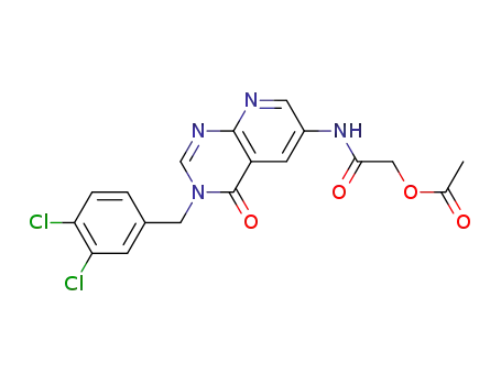 2-(3-(3,4-dichlorobenzyl)-4-oxo-3,4-dihydropyrido[2,3-d]pyrimidin-6-ylamino)-2-oxoethyl acetate