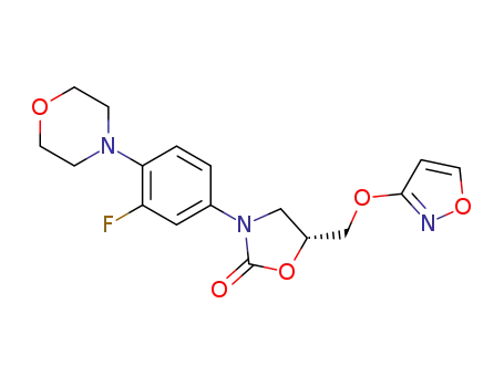 5(R)-Isoxazol-3-yloxymethyl-3-(4-morpholino-3-fluoro-phenyl)oxazolidin-2-one