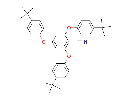 Molecular Structure of 1085323-21-2 (2,4,6-tris(4-tert-butylphenoxy)benzonitrile)