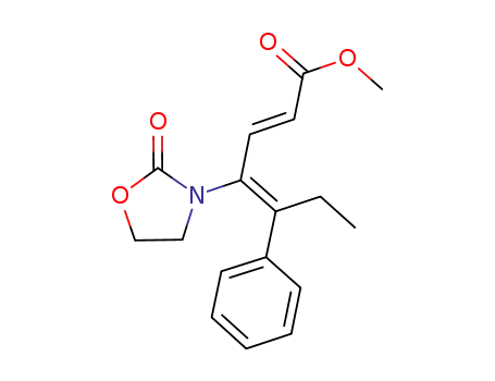 methyl (2E,4Z)-4-(2-oxooxazolidin-3-yl)-5-phenylhepta-2,4-dienoate