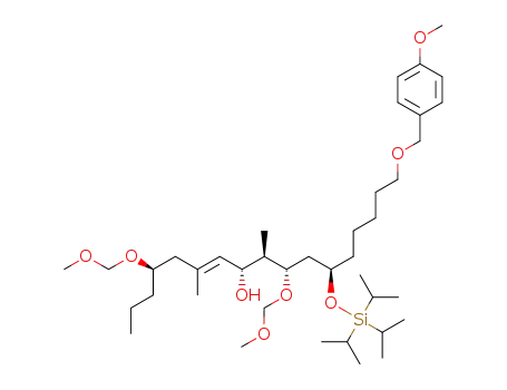 (5R,9R,10R,11S,13R,E)-15,15-diisopropyl-13-(5-(4-methoxybenzyloxy)pentyl)-11-(methoxymethoxy)-7,10,16-trimethyl-5-propyl-2,4,14-trioxa-15-silaheptadec-7-en-9-ol