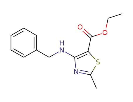 4-benzylamino-2-methyl-thiazole-5-carboxylic acid ethyl ester