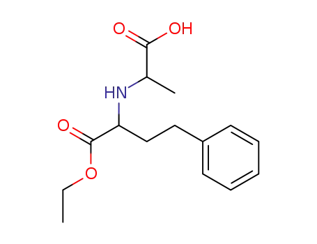 Molecular Structure of 122076-80-6 ((-)-N-[1-(R)-Ethoxycarbonxyl-3-phenylpropyl)-D-alanine)