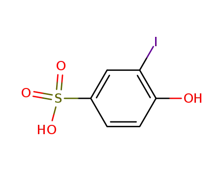 Molecular Structure of 121208-93-3 (4-HYDROXY-3-IODOBENZENESUFONIC ACID, SODIUM SALT)