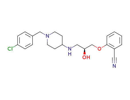 2-[((2S)-3-{[1-(4-chlorobenzyl)piperidin-4-yl]amino}-2-hydroxypropyl)oxy]benzonitrile