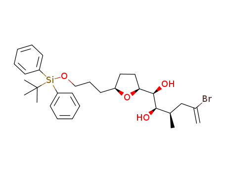 (2S,5S)-5-[(1S,2R,3R)-5-bromo-1,2-dihydroxy-3-methyl-5-hexenyl]-2-(3-tert-butyldiphenylsilyloxypropyl)oxolane
