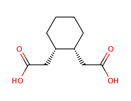 Molecular Structure of 13553-40-7 (cis-2,2'-(cyclohexane-1,2-diyl)diacetic acid)