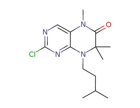 6(5H)-Pteridinone,
2-chloro-7,8-dihydro-5,7,7-trimethyl-8-(3-methylbutyl)-