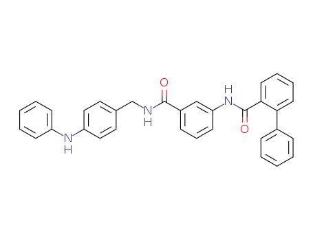 N-(4-phenylamino-phenylmethyl)-3-(biphenyl-2-carbonylamino)-benzoic acid amide