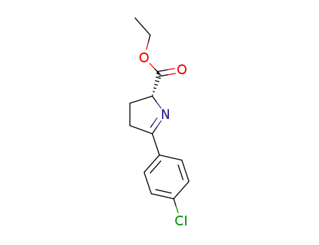 (R)-5-(4-chlorophenyl)-3,4-dihydro-2H-pyrrole-2-carboxylic acid ethyl ester