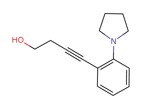 4-[2-(pyrrolidin-1-yl)phenyl]but-3-yn-1-ol