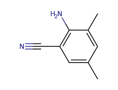 Molecular Structure of 146351-93-1 (2-AMINO-3,5-DIMETHYL-BENZONITRILE)
