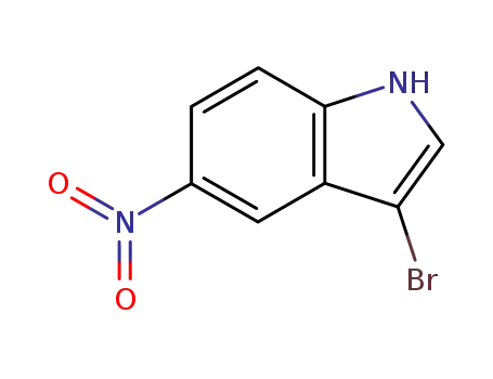 Molecular Structure of 525593-33-3 (3-bromo-5-nitro-1H-indole)