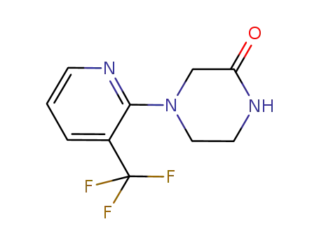 Molecular Structure of 683242-14-0 (Piperazinone, 4-[3-(trifluoromethyl)-2-pyridinyl]-)
