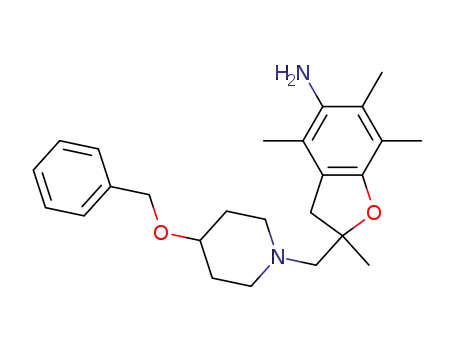 2-[(4-Benzyloxy-1-piperidinyl)methyl]-2,3-dihydro-2,4,6,7-tetramethyl-5-benzofuranamine