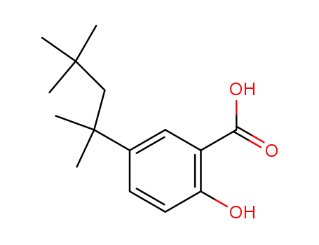 Molecular Structure of 16094-35-2 (5-tert-octylsalicylicacid)