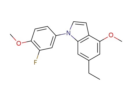 6-ethyl-1-[3-fluoro-4-(methyloxy)phenyl]-4-(methyloxy)-1H-indole
