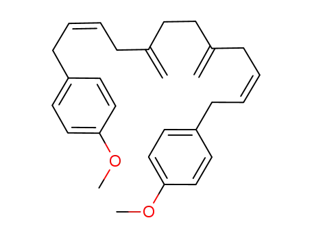 Molecular Structure of 1175163-69-5 (1,1'-[(2Z,10Z)-5,8-bis(methylene)dodeca-2,10-diene-1,12-diyl]bis(4-methoxybenzene))