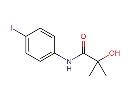 Molecular Structure of 536760-25-5 (Propanamide, 2-hydroxy-N-(4-iodophenyl)-2-methyl-)
