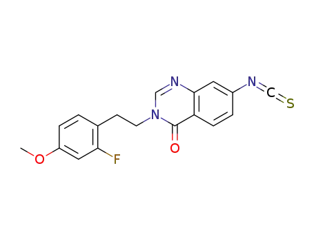3-[2-(2-fluoro-4-methoxy-phenyl)-ethyl]-7-isothiocyanato-3H-quinazolin-4-one