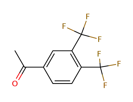 Molecular Structure of 129604-25-7 (Ethanone, 1-[3,4-bis(trifluoromethyl)phenyl]-)
